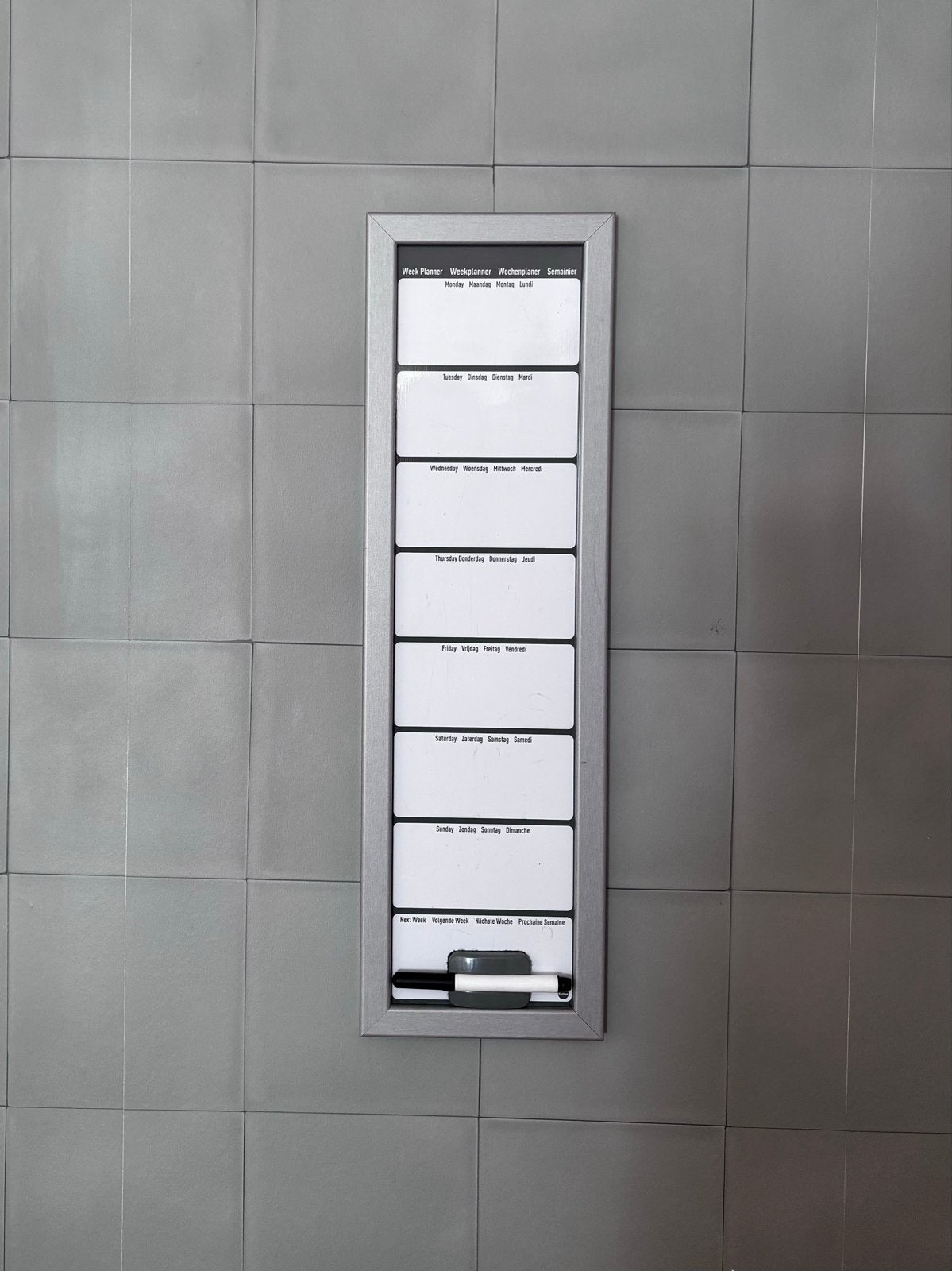 Weekplanner whiteboard, Ophalen of Verzenden, Weekkalender, Gebruikt