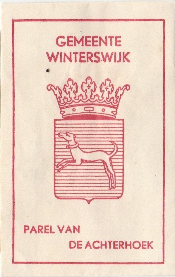 gemeente Winterswijk - parel van de Achterhoek - hond kroon, Verzamelen, Ophalen of Verzenden