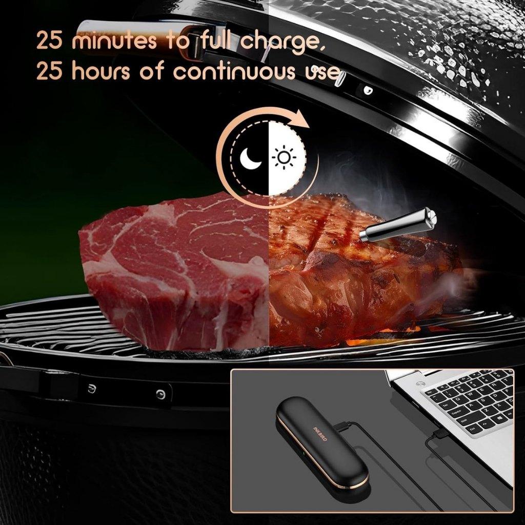 Inkbird INT-11P-B BBQ vleesthermometer Bluetooth 5.1, Ophalen of Verzenden, Zo goed als nieuw, Inkbird
