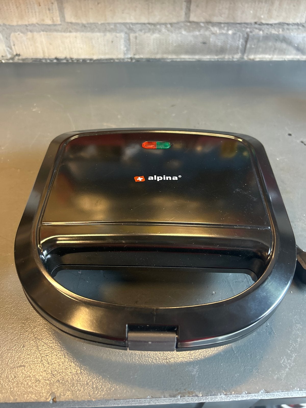 Alpina tosti-ijzer / grill - Zwart, Ophalen, Gebruikt