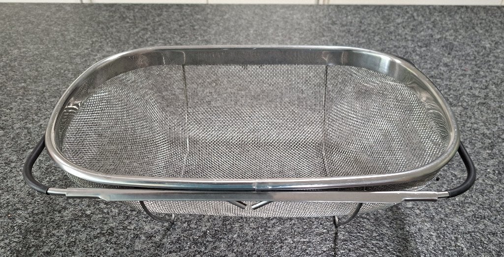 Vergiet, uitschuifbaar, stainless steel, izgst, Huis en Inrichting, Overige typen, IKEA, Zilver, Ophalen of Verzenden