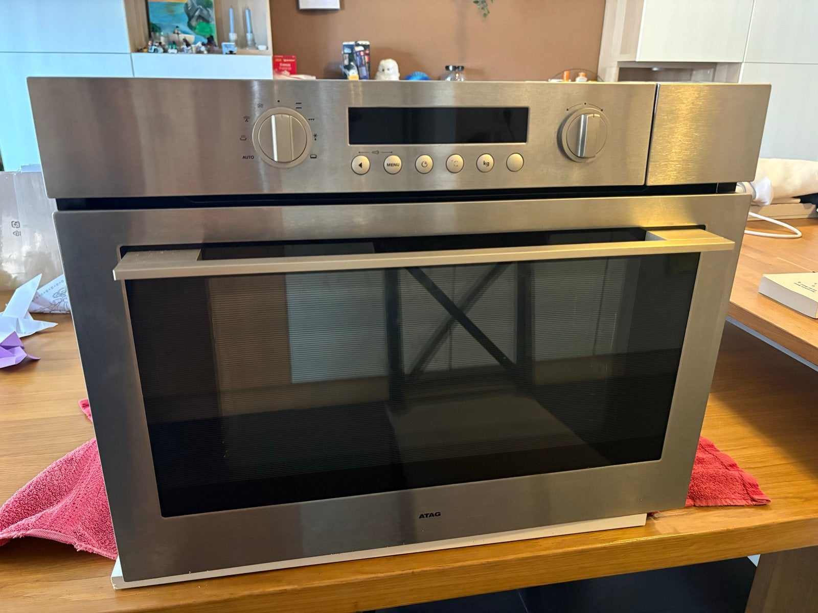 ATAG CS4411T Stoomoven - Inbouw, RVS, Zeer Goede Staat, Witgoed en Apparatuur, Ovens, Ophalen, 45 tot 50 cm, Gebruikt, 60 cm of meer