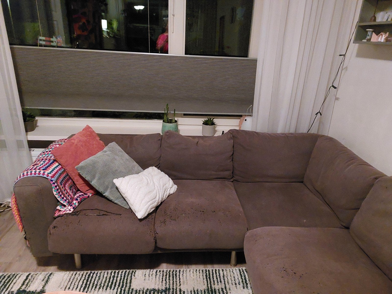 IKEA Norsborg hoekbank voor 5-6 personen, Ophalen, Gebruikt, Hoekbank, Stof