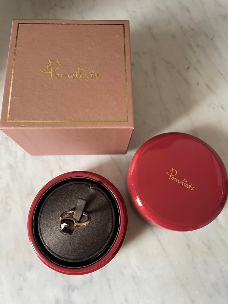 Pomellato, Nudo Classic, maat 55, smoky quartz, Bruin, Verzenden, Met edelsteen, Dame
