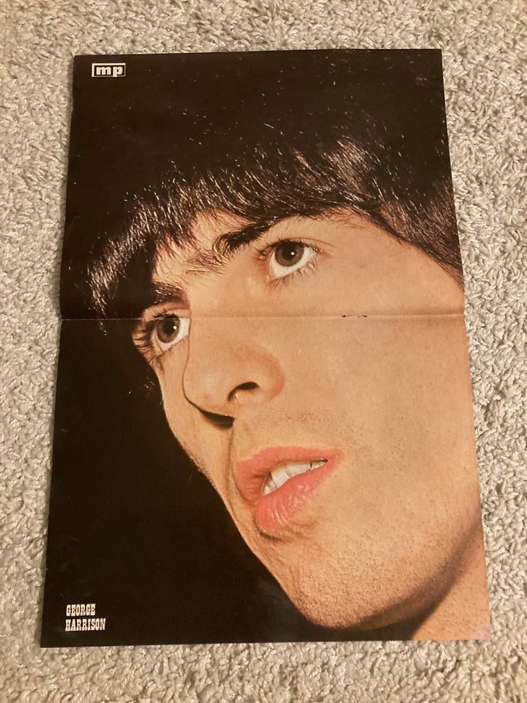 Poster A3 formaat GEORGE HARRISON Beatles, Verzamelen, Posters, Ophalen of Verzenden, Zo goed als nieuw