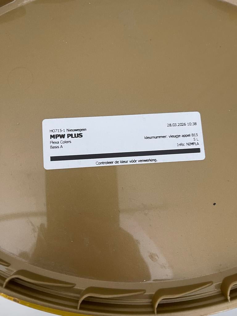 Muurverf Hornbach Vleugje Appel B15 5 liter, 5 tot 10 liter, Nieuw, Ophalen of Verzenden, Verf
