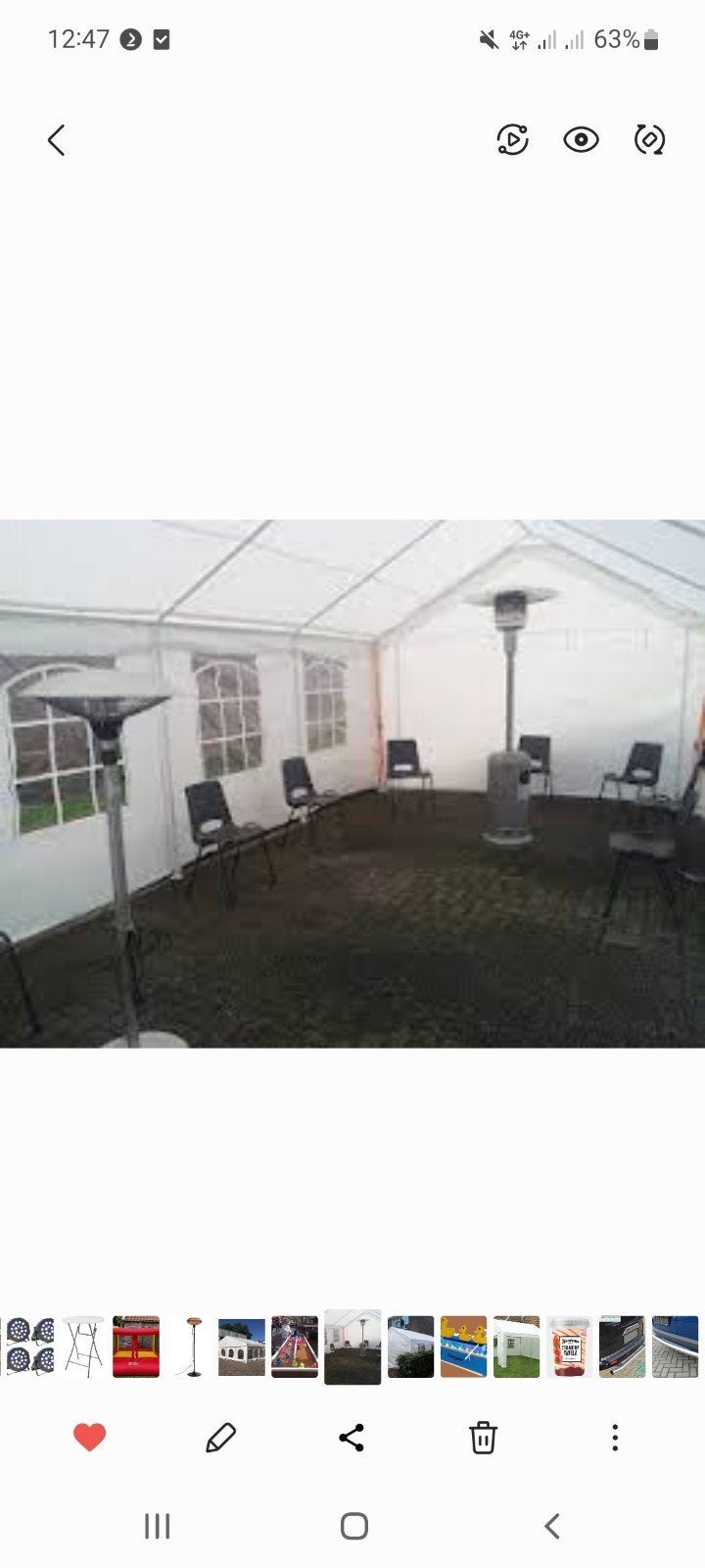 partytent verhuur druten, Ophalen