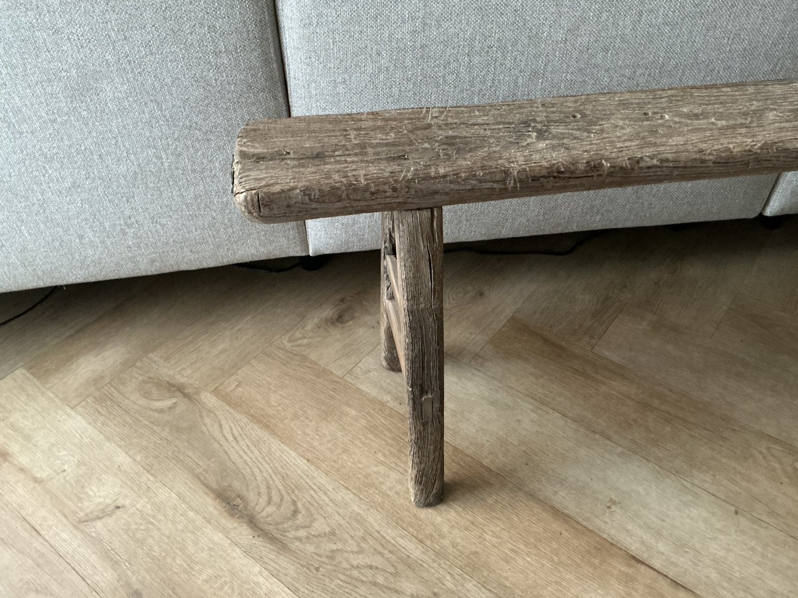 Bankjes sober oud authentiek landelijk per stuk, Huis en Inrichting, Ophalen of Verzenden, Zo goed als nieuw, 25 tot 50 cm, Rechthoekig