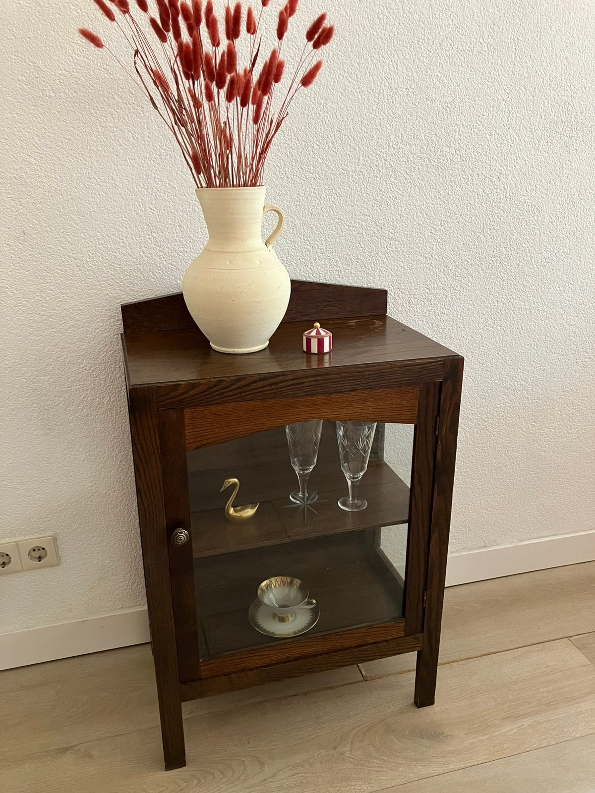 Vintage theekastje, Huis en Inrichting, Kasten | Overige, Zo goed als nieuw, Ophalen