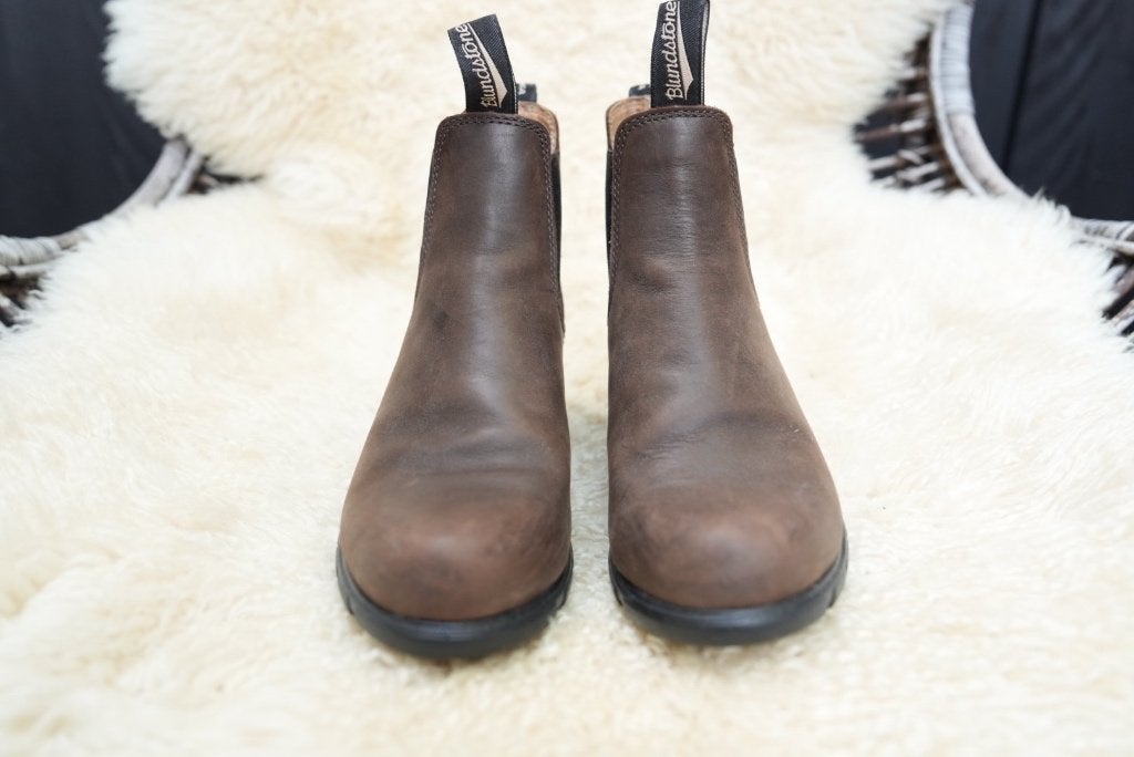 Blundstone bruine leren laarzen met hak | Maat 38 | Topstaat, Kleding | Dames, Schoenen, Ophalen, Hoge laarzen, Bruin, Zo goed als nieuw