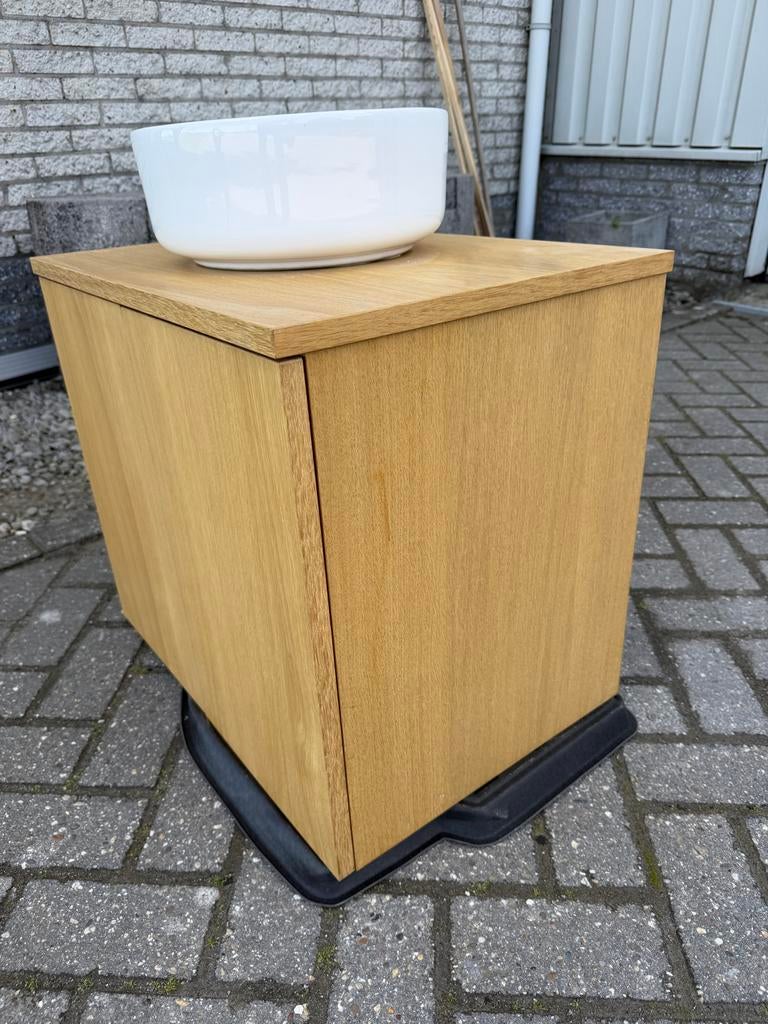 Wastafelmeubel met waskom, Zo goed als nieuw, Minder dan 100 cm, Wastafelkast, 25 tot 50 cm