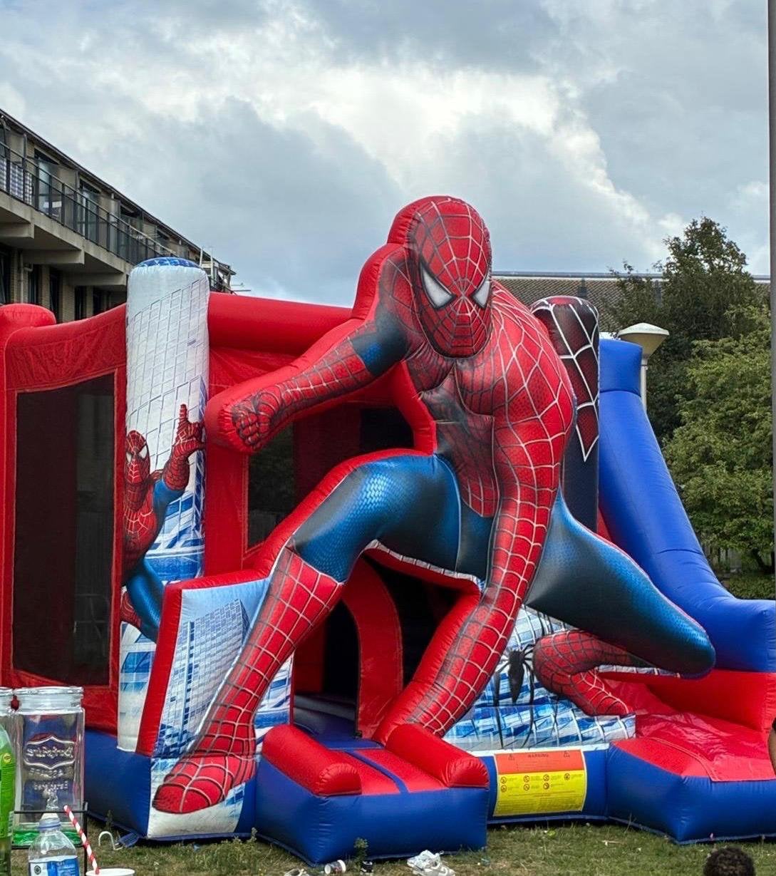 ️ SPIDER-MAN SPRINGKUSSEN HUREN + GRATIS JBL PARTYBOX 320!, Hobby en Vrije tijd, Ophalen of Verzenden, Zo goed als nieuw, Verjaardag