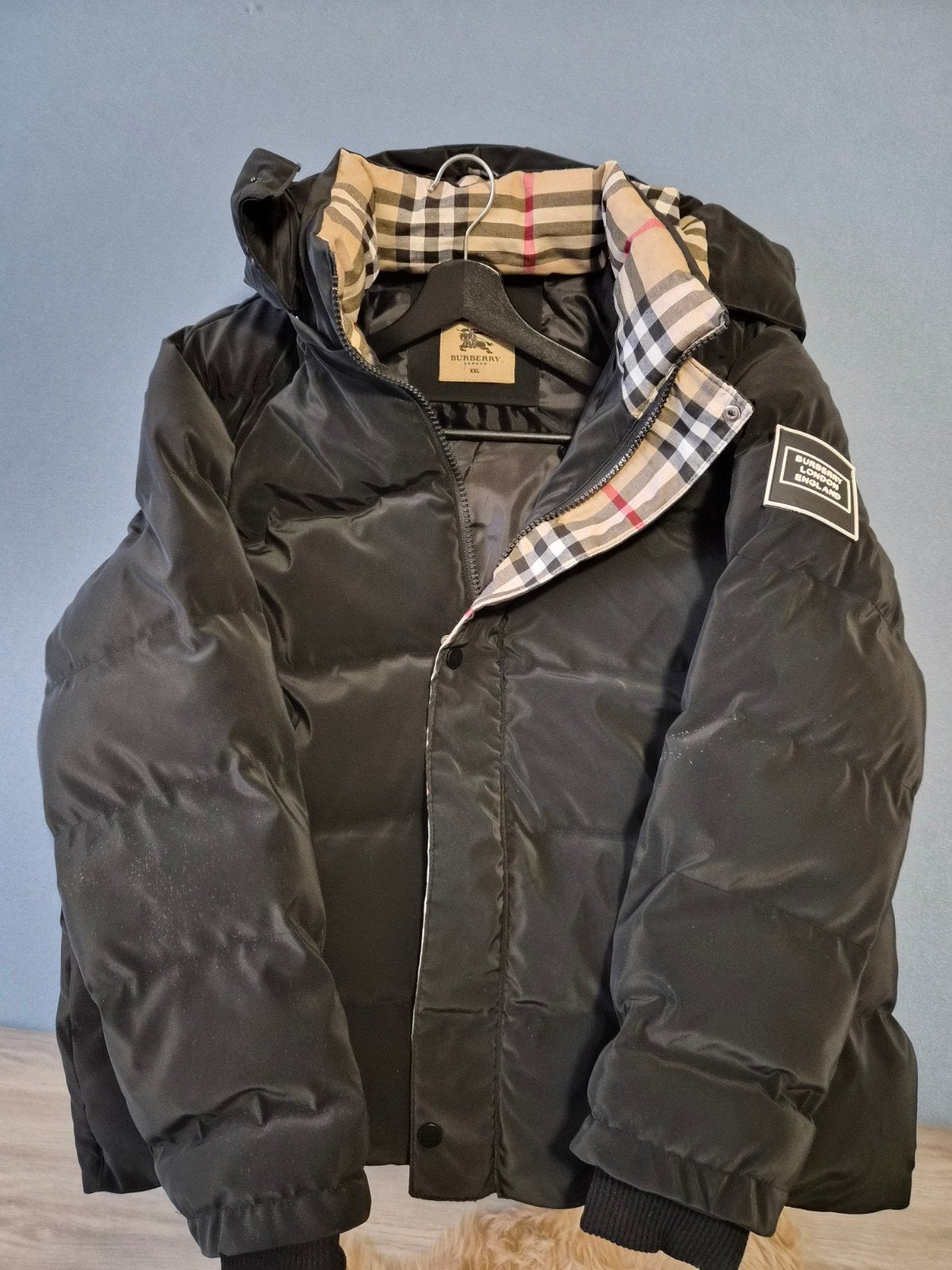 Burberry Puffer Jas Zwart met Nova Check Voering, Ophalen of Verzenden, Nieuw, Zwart, Burberry