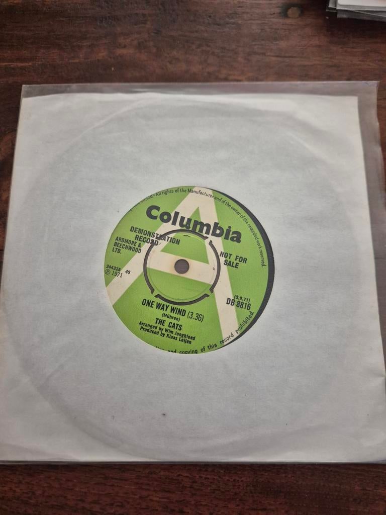 Demo record UK The Cats One Way Wind, Cd's en Dvd's, Vinyl Singles, Ophalen of Verzenden, Zo goed als nieuw, 7 inch, Pop