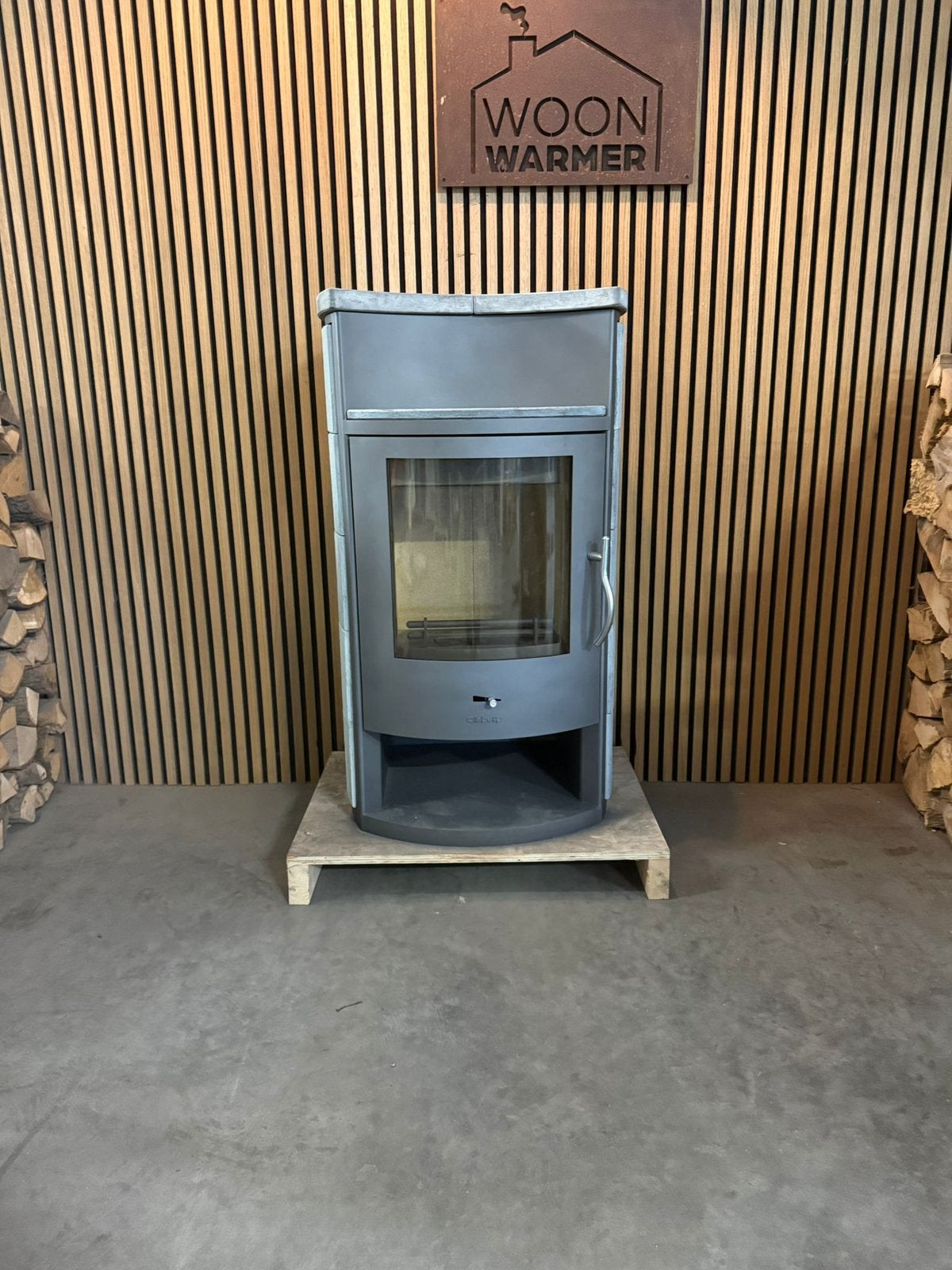 25234 Speksteenkachel Olsberg 8kw, Ophalen, Info@woonwarmer.nl, Gebruikt, Houtkachel