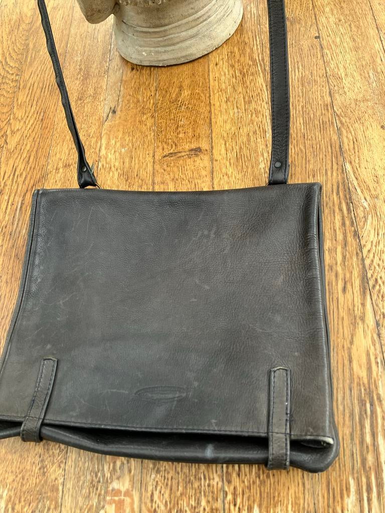 Ralph Lauren Bruine Leren Schoudertas, Ophalen of Verzenden, Gebruikt, Bruin, Schoudertasje