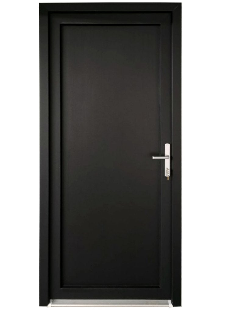 Buitendeur volpaneel Basic Plus Antraciet b98 x h204, Niet ingevuld, Kunststof, 80 tot 100 cm, Niet ingevuld