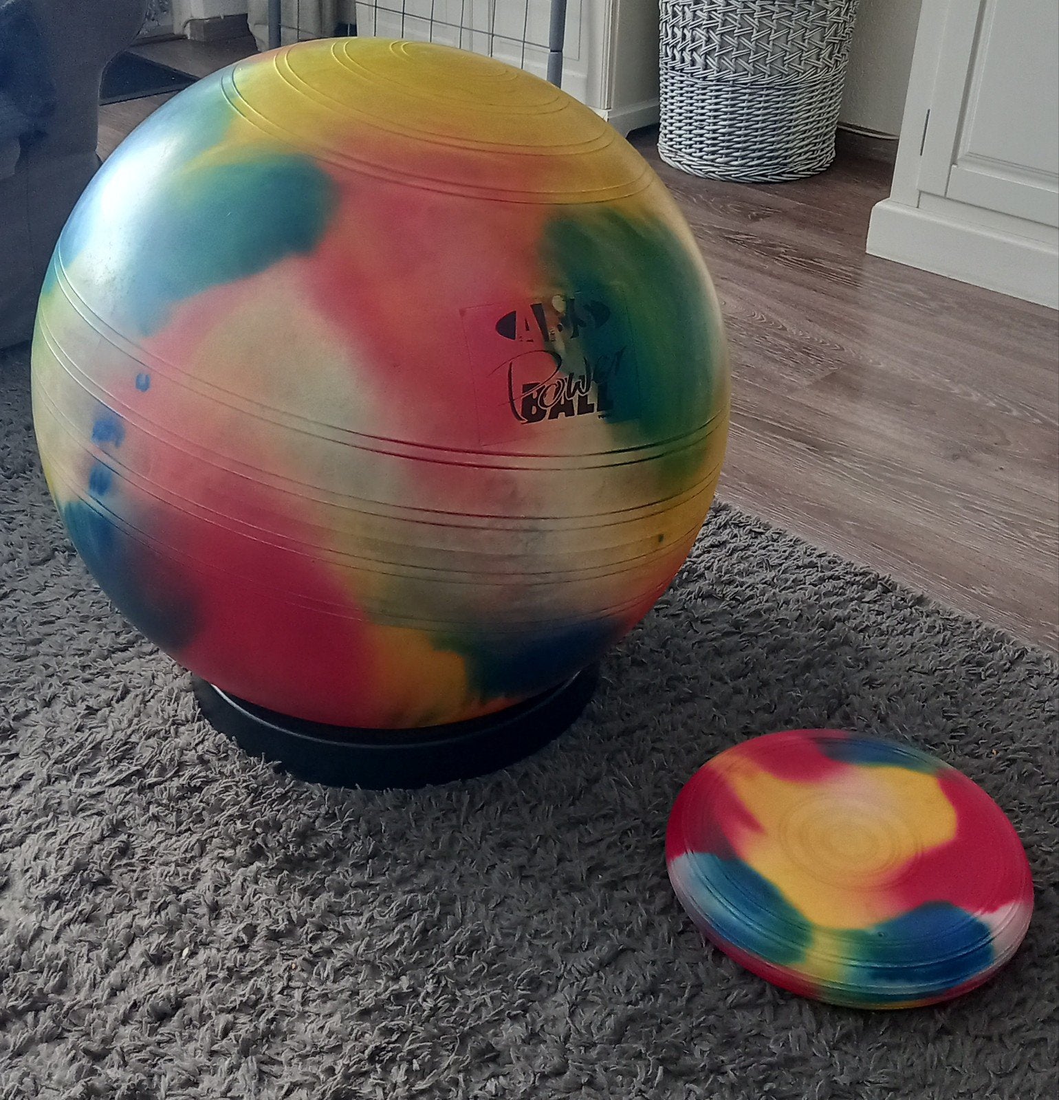 Togu bal met standaard en balanskussen, Sport en Fitness, Ophalen of Verzenden