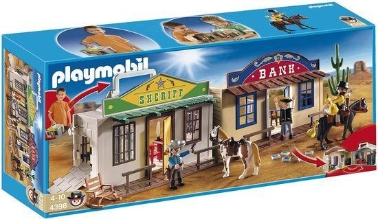 4398 / 70013 / 71862 / 6323 westernstad /postkoets /familie, Kinderen en Baby's, Speelgoed | Playmobil, Ophalen of Verzenden, Nieuw