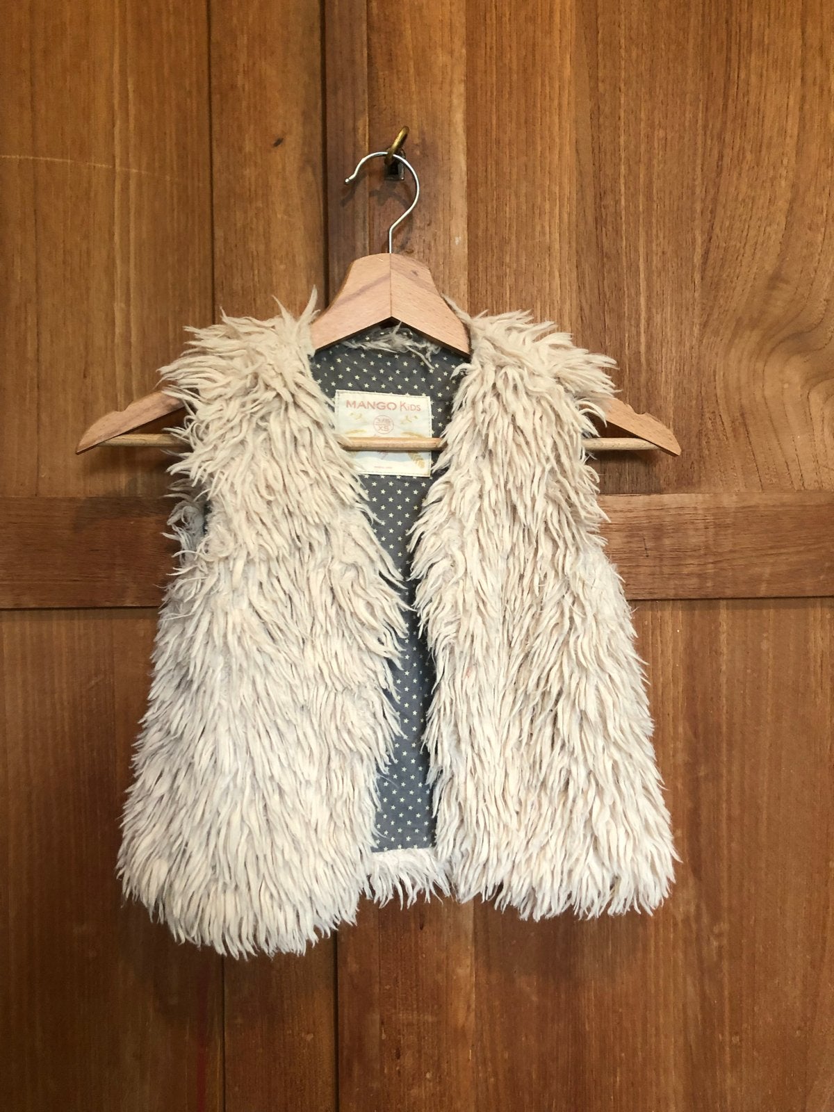 Mango Kids Faux Fur Gilet - Maat XS (3/5 jaar), Ophalen of Verzenden, Zo goed als nieuw, Meisje