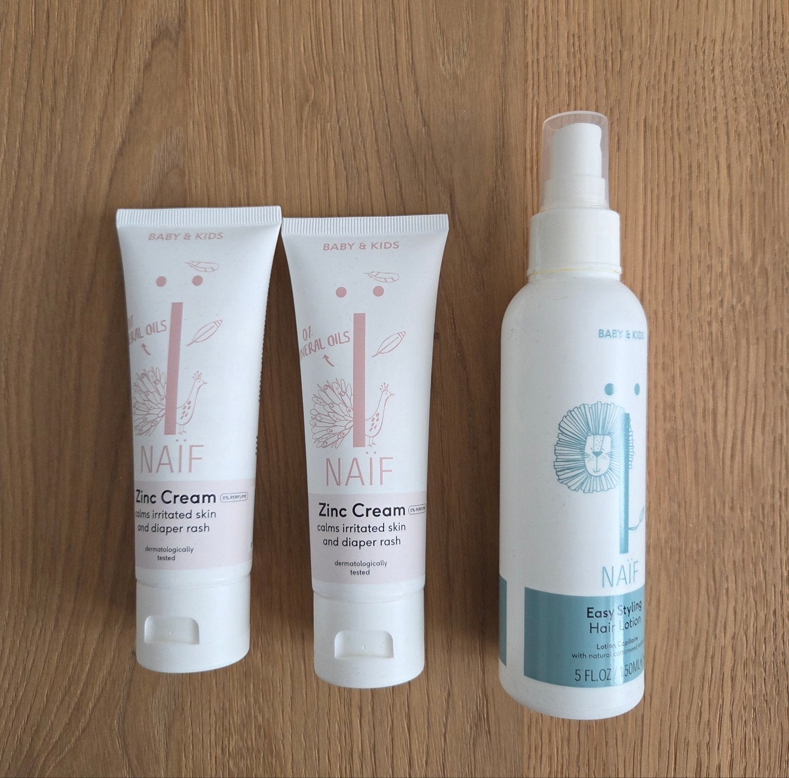Set Naïf Zinc Creme 2x en Naïf Haarlotion 1x, Ophalen of Verzenden, Nieuw, Overige typen