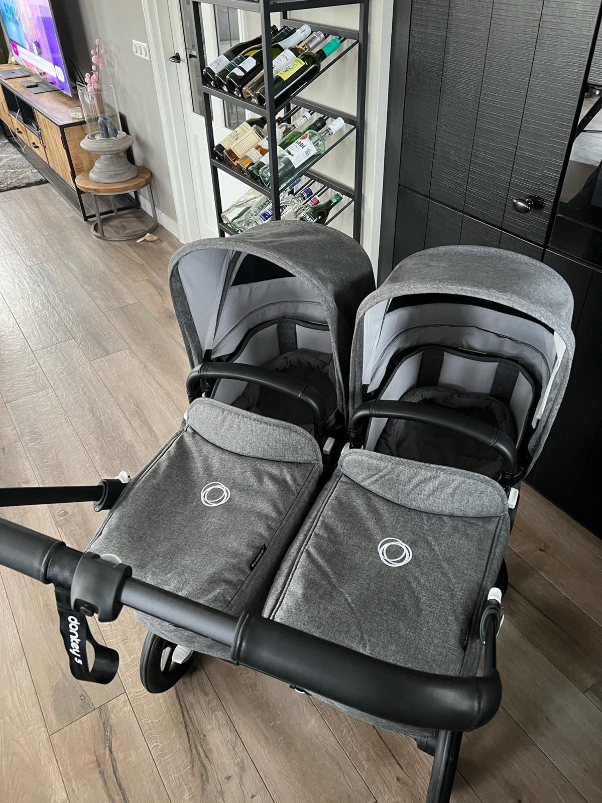 Bugaboo Donkey 5 Twin - Complete Duowagen, Kinderen en Baby's, Kinderwagens en Combinaties, Ophalen, Zo goed als nieuw, Combiwagen