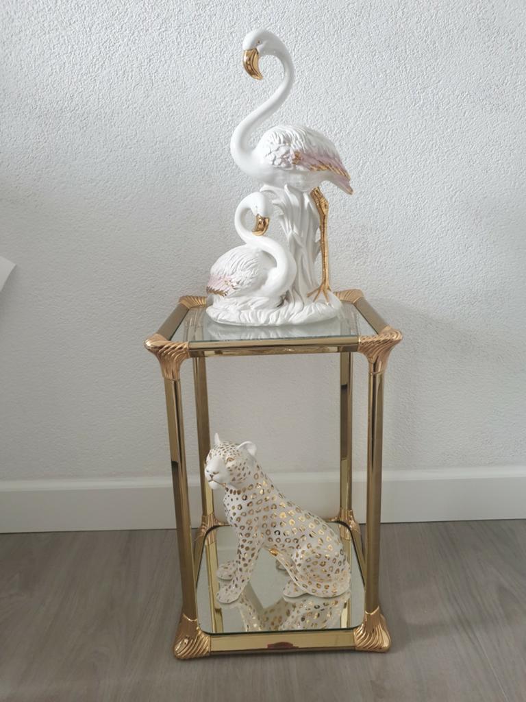 Bassano keramieke flamingo's, Ophalen of Verzenden, Zo goed als nieuw