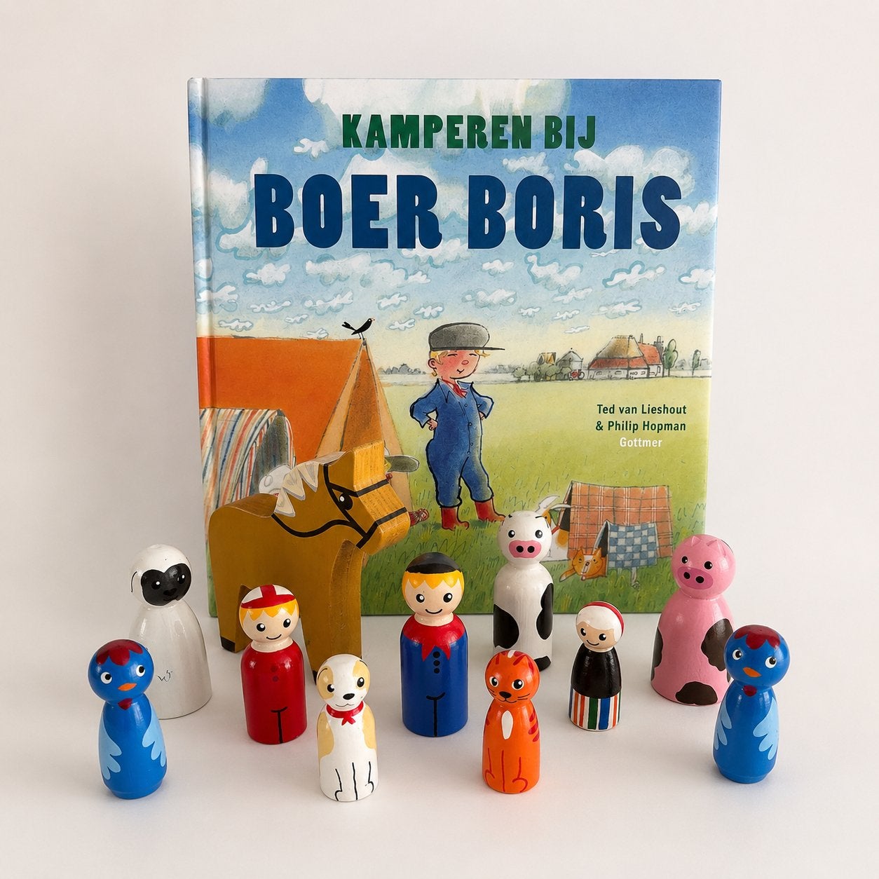 Boer Boris pegdolls set - 11-delig, Michelle-eekkie@outlook.com, Nieuw, Ophalen of Verzenden, Mies en Hout