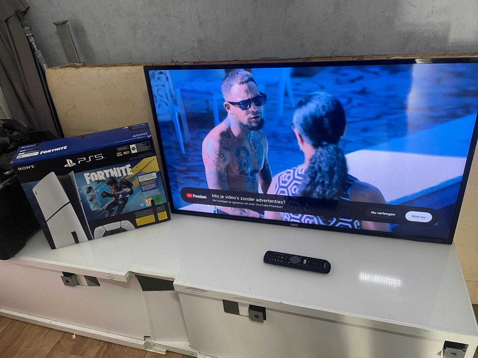 PS5 slim + Philips 43” 4K Smart TV – Complete Gaming Set, Ophalen, Virtual Reality, Zo goed als nieuw, Eén computer
