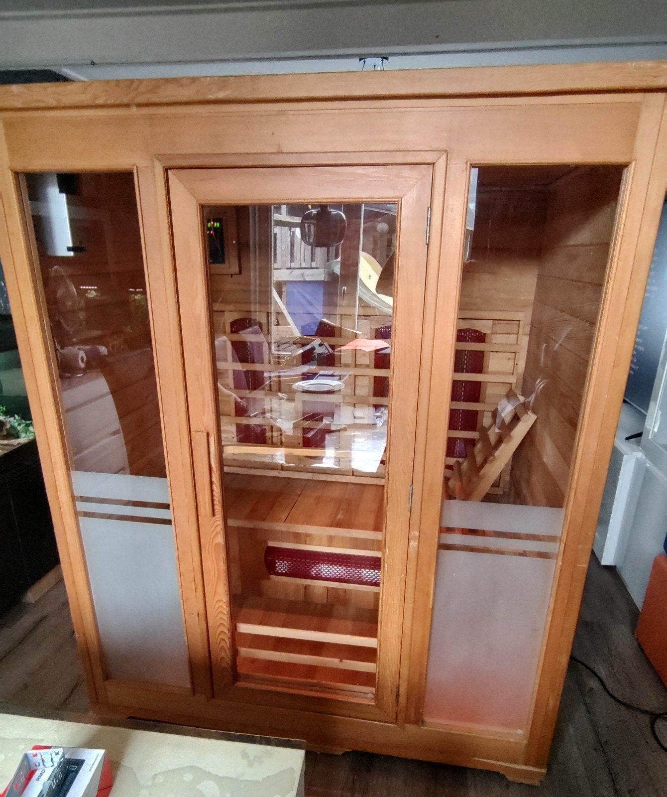 Te koop 3 Persoons Infrarood Sauna, Sport en Fitness, Sauna, Ophalen, Zo goed als nieuw, Infrarood, Complete sauna