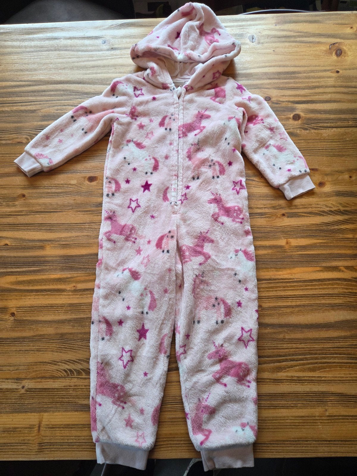 Roze C&A Eenhoorn Onesie Maat 104, Nacht- of Onderkleding, C&A, Meisje, Ophalen of Verzenden