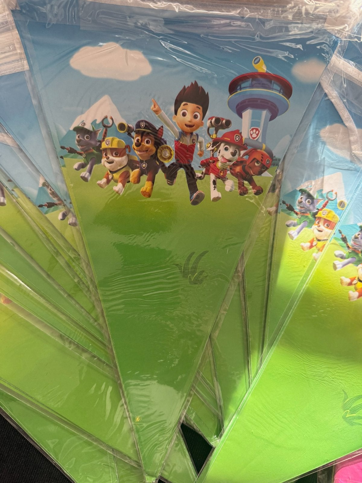 Paw Patrol vlaggenlijn / puntslinger, Hobby en Vrije tijd, Ophalen of Verzenden, Nieuw, Versiering, Verjaardag