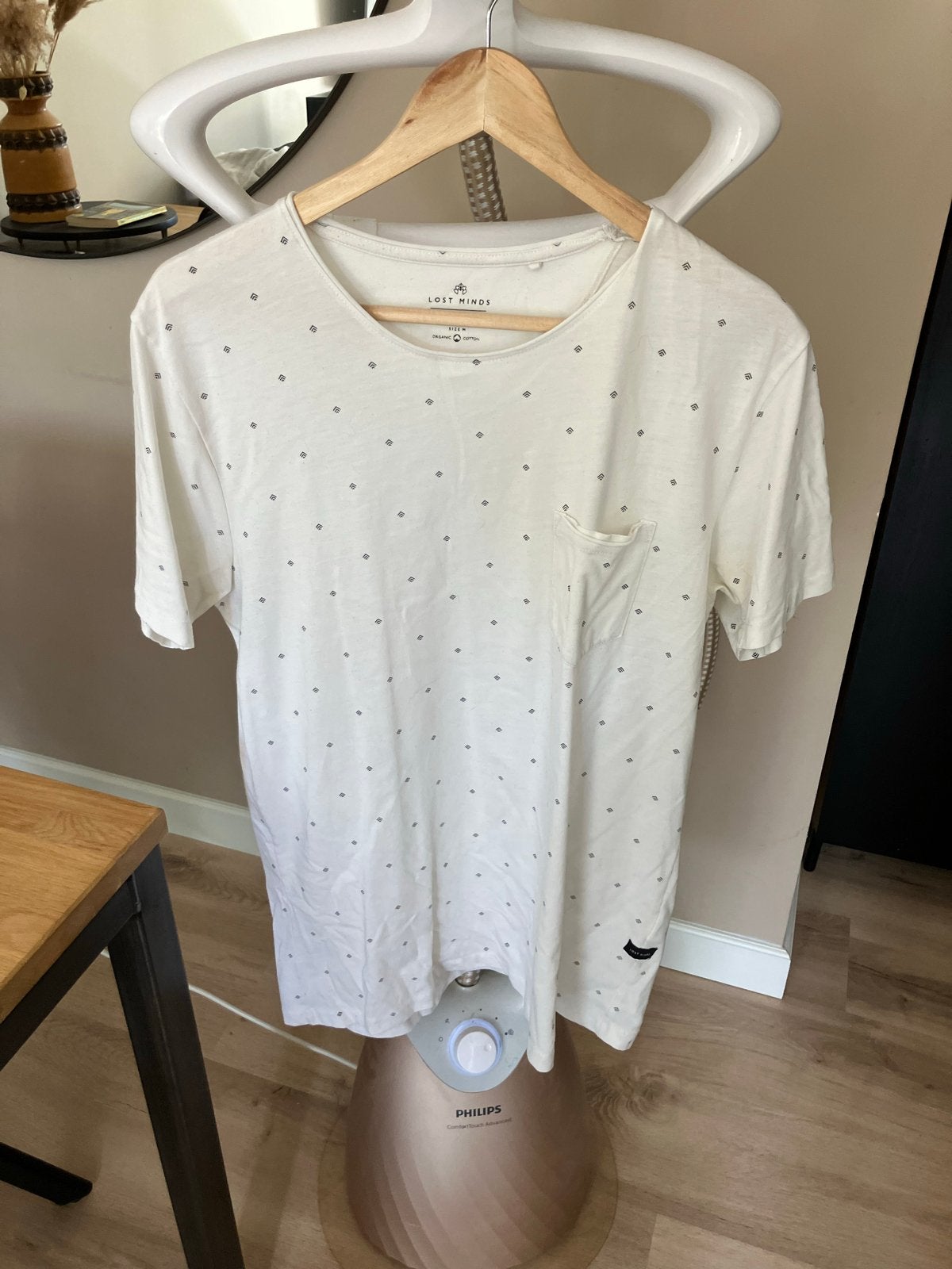 Lost Minds T-shirt Maat M, Kleding | Heren, Ophalen of Verzenden, Gedragen, Maat 48/50 (M), Wit