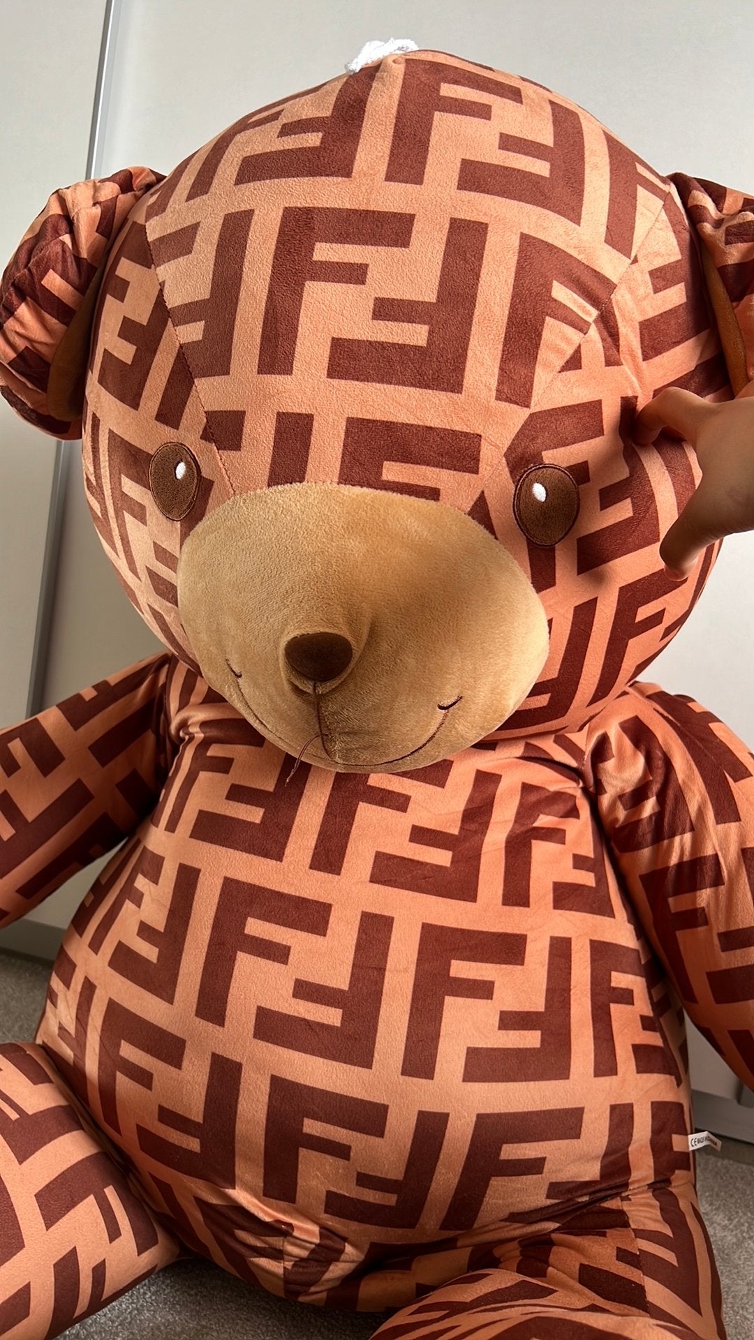 Grote teddybeer, Ophalen, Zo goed als nieuw, Geboortebord