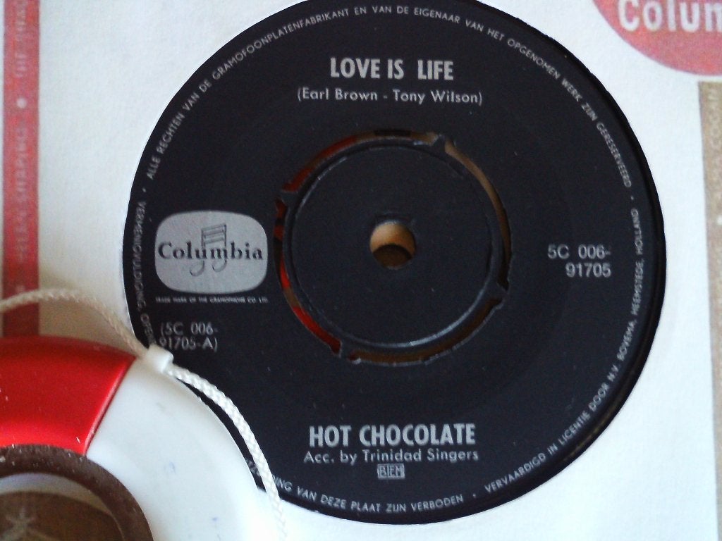 hot chocolate - love is life 20jun, 7 inch, Single, Ophalen of Verzenden, Pop