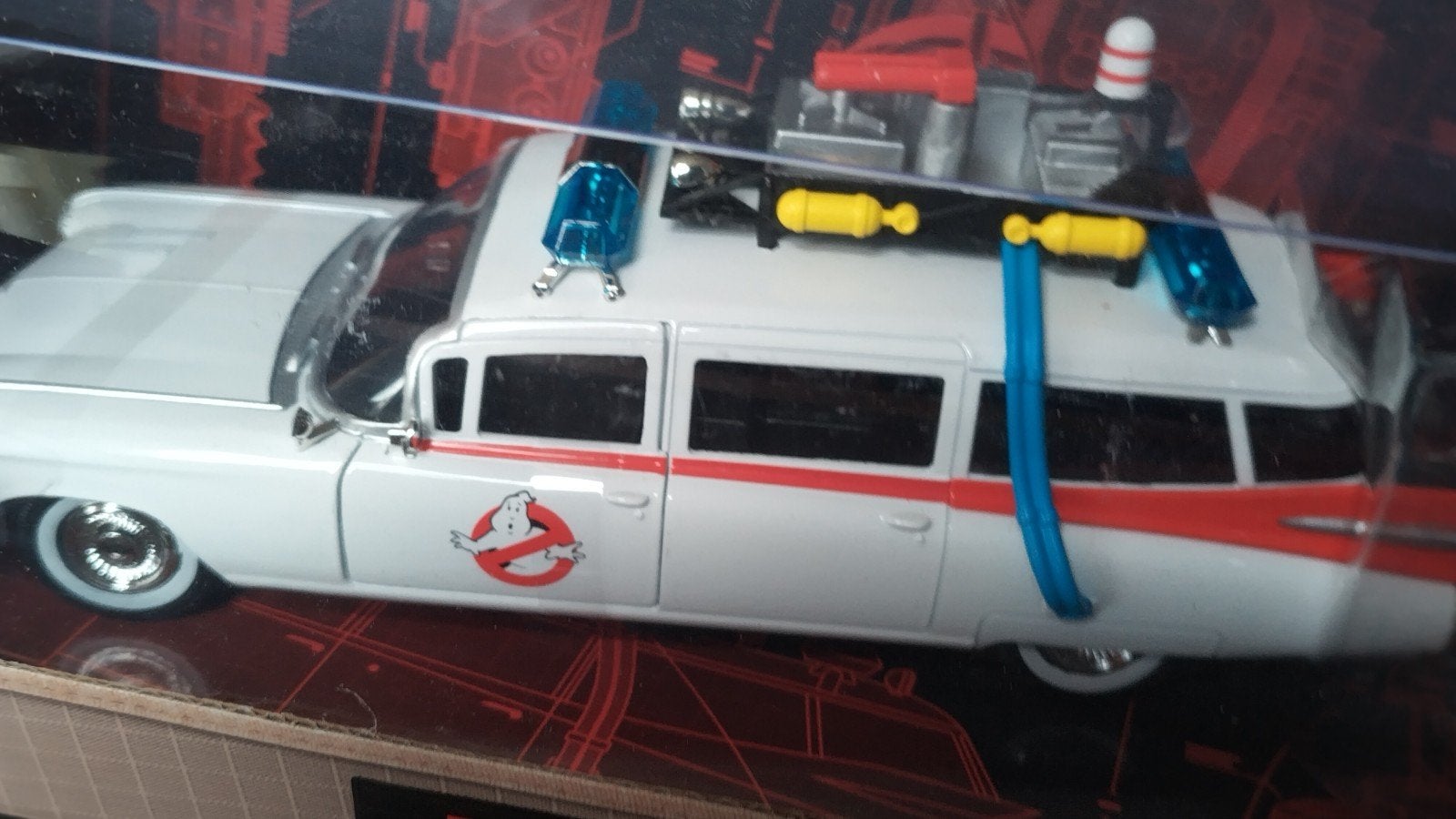 Cadillac Ambulance Ghostbusters Ecto1 1:24 Jada Pol, Hobby en Vrije tijd, Auto, Verzenden, Nieuw, M