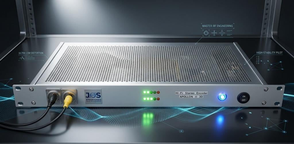 High-End Stereo Encoder "Apollon II 3D -Audiofiele Kwaliteit, Telecommunicatie, Zenders en Ontvangers, Ophalen of Verzenden, Nieuw