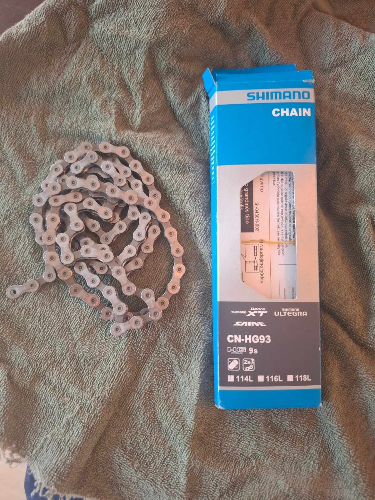 Shimano CS-6700 en CS-4800 10-sp casette en CN-HG93 kett, Gebruikt, Racefiets, Staal, Ophalen of Verzenden