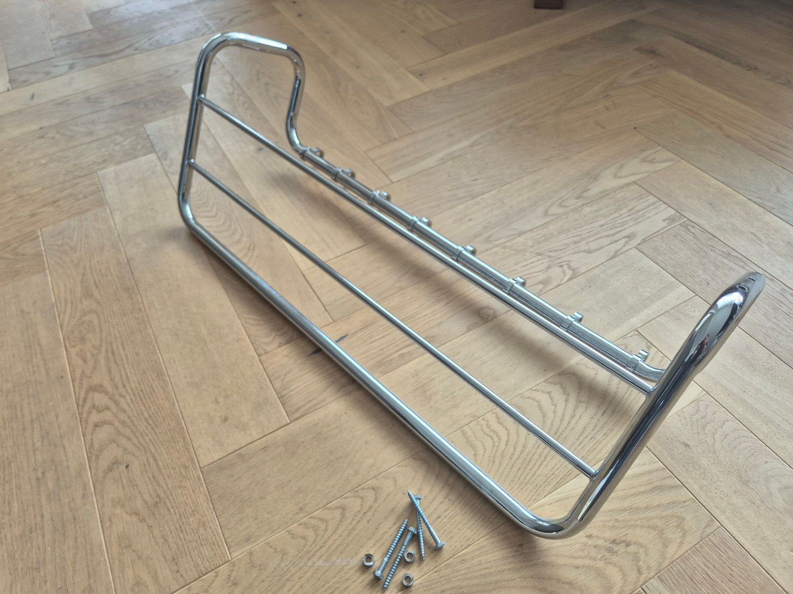 Gispen 1012 Kapstok - Origineel Chroom met ophangset, Gebruikt, Minder dan 100 cm, Metaal, Ophalen