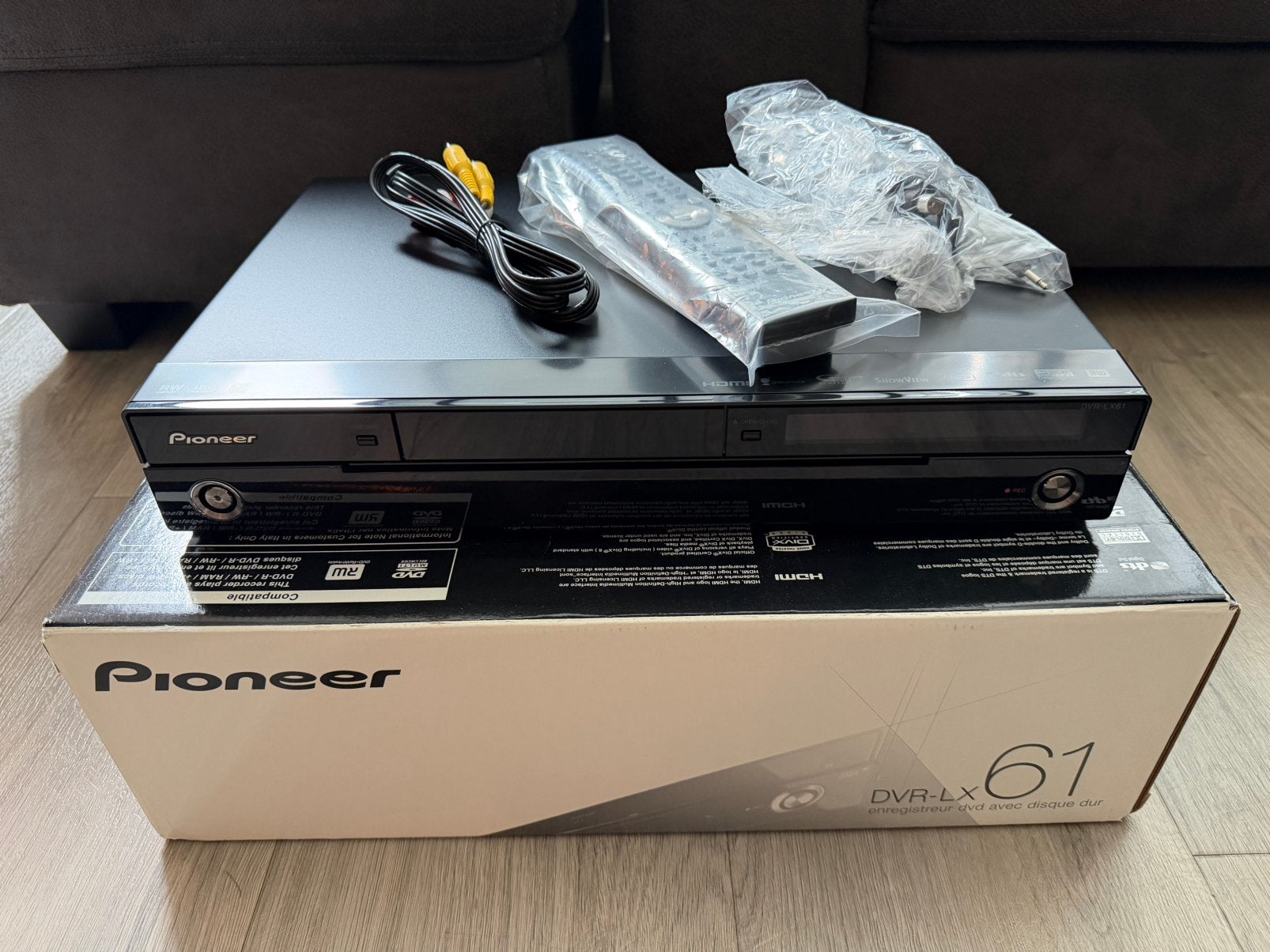 Pioneer DVR-LX61 DVD-recorder met harddisk - als nieuw!, Met harddisk, Dvd-recorder, Ophalen of Verzenden, Zo goed als nieuw