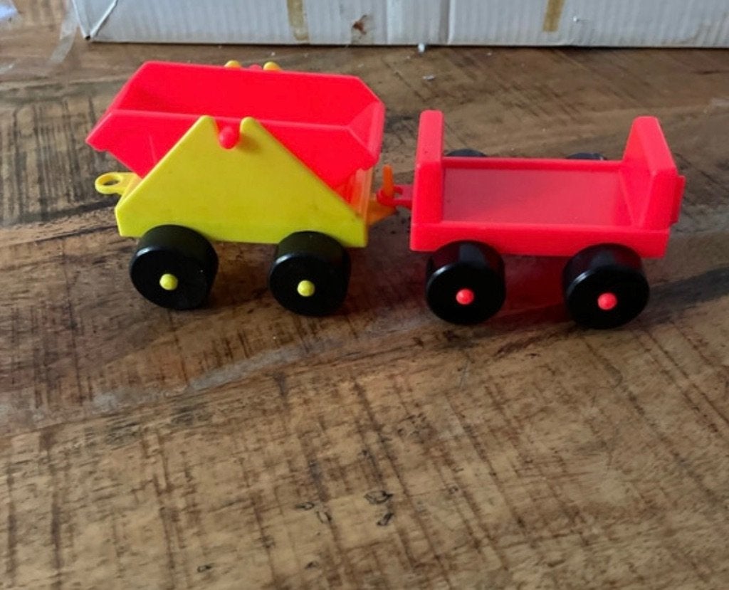 vintage Fisher-Price Little People aanhangwagen +kiepwagen, Ophalen, Gebruikt, Overige typen