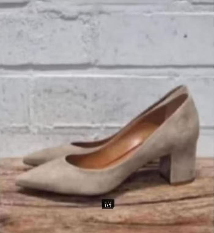 TIFFI - Prachtige suedeleren pumps maat 37,5 - Nieuw €165, Pumps, Beige, TIFFI, Nieuw