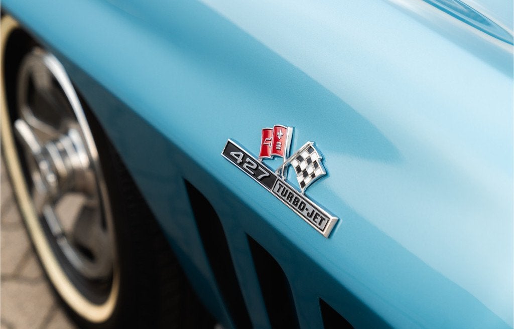 Chevrolet Corvette C2 427 Big Block 7.0 Liter / 390 HP / Tur, Zwart, Blauw, Bedrijf, Handgeschakeld