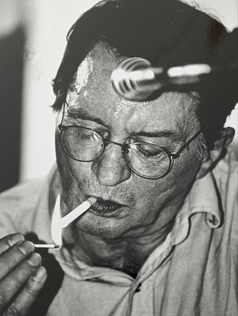 Michael Kooren portretfoto Remco Campert jaren 90, Ophalen of Verzenden