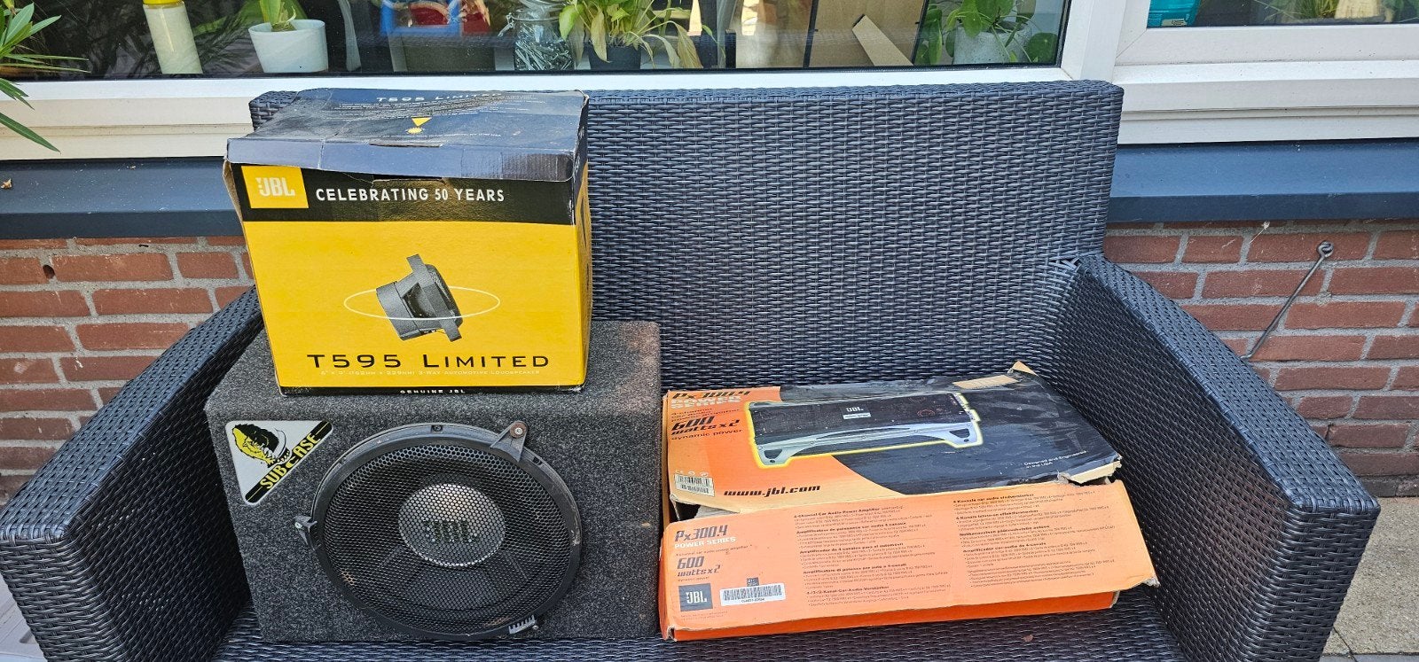 JBL Car Audio Set: Subwoofer, Versterker, Speakers & Kabels, Ophalen of Verzenden