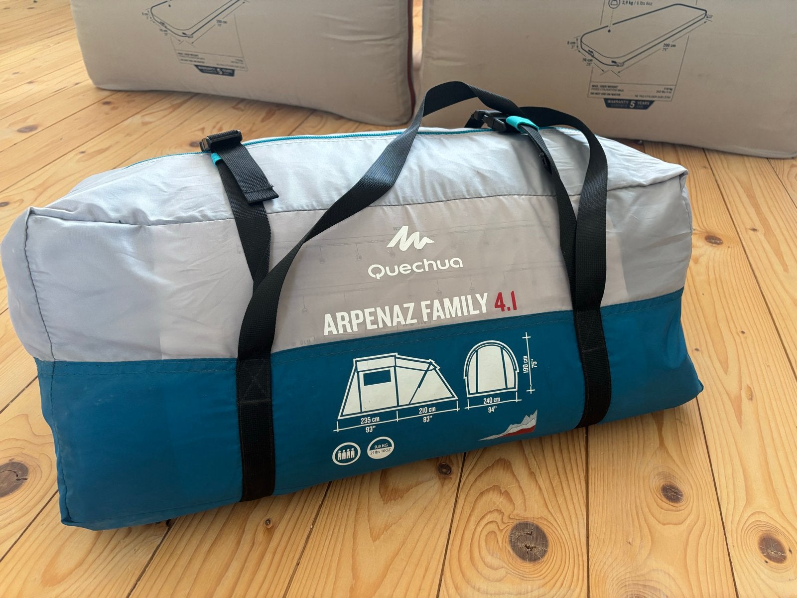 Quechua Arpenaz Family 4.1 Familietent, Ophalen, Gebruikt, Tot en met 4