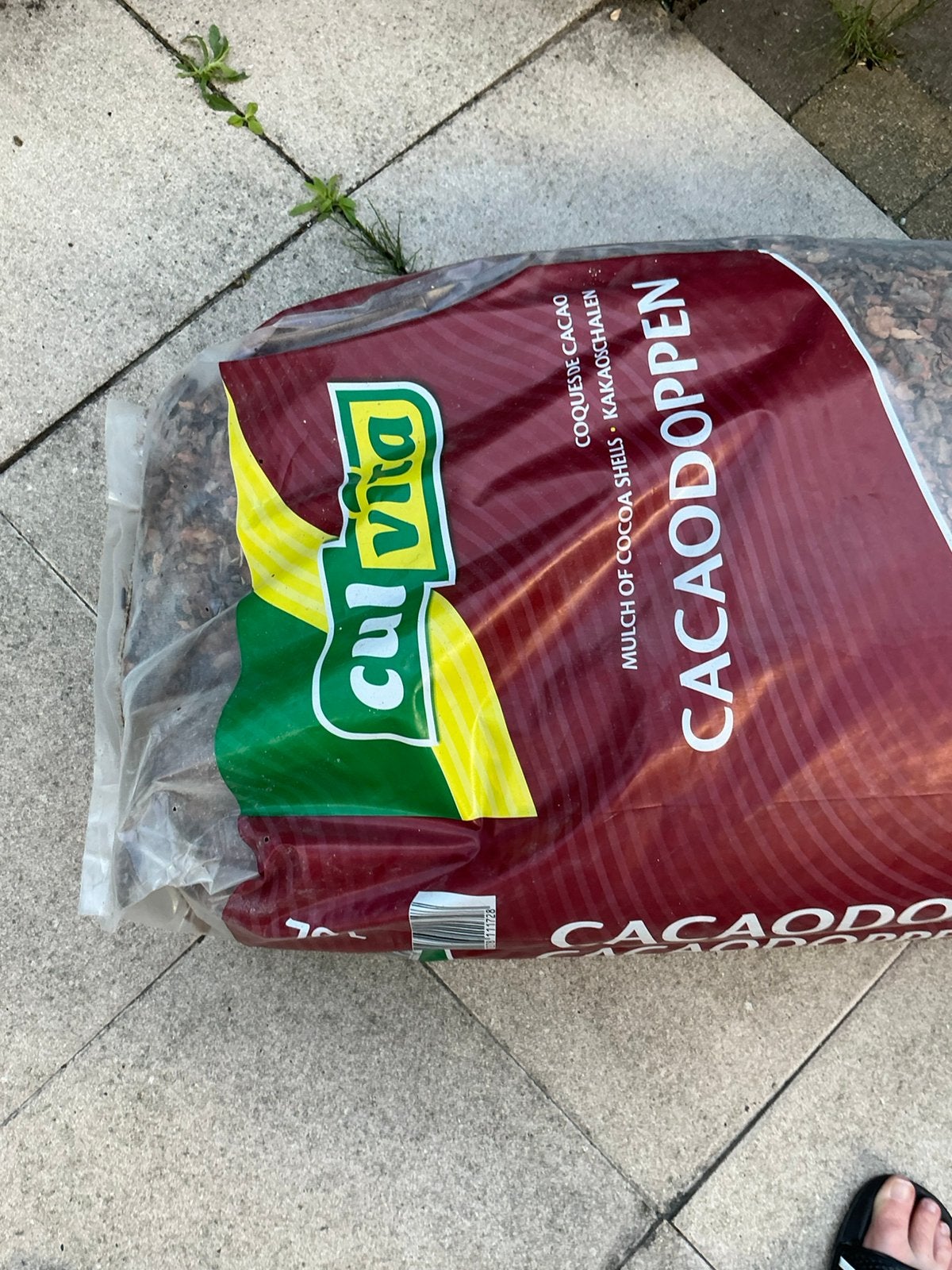 2x 70 liter cacaodoppen, Ophalen, Tuinaarde