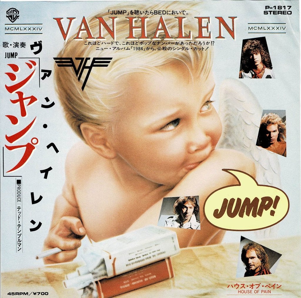 Van Halen - Jump! / House Of Pain  (Japan 1984), Beschermende buitenhoes, Ophalen of Verzenden, Gebruikt, Rock en Metal