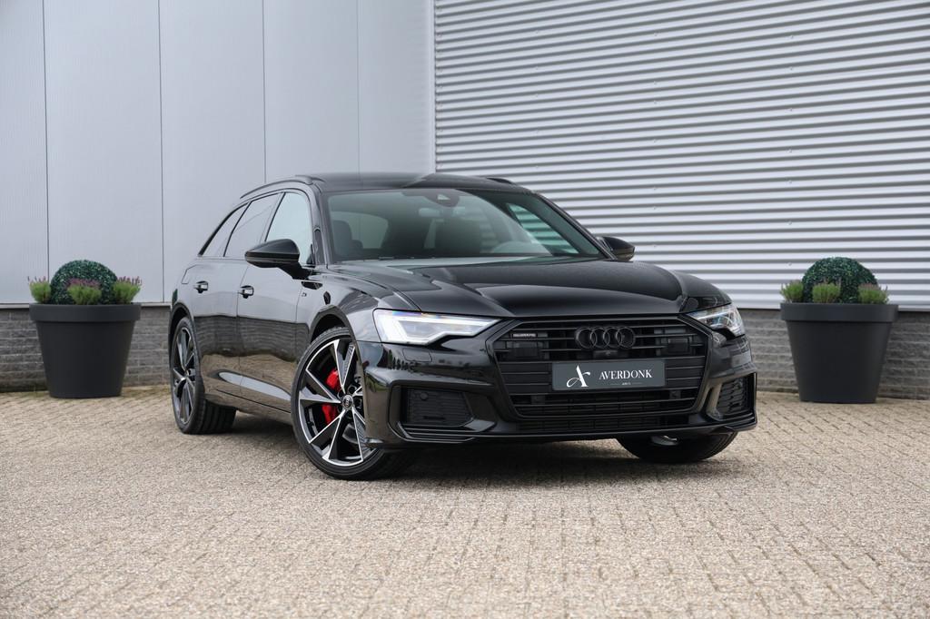 Audi A6 Avant 55 TFSI e Quattro Competition S-Line 367pk Pan, Auto's, Automaat, Gebruikt, 4 cilinders, Zwart