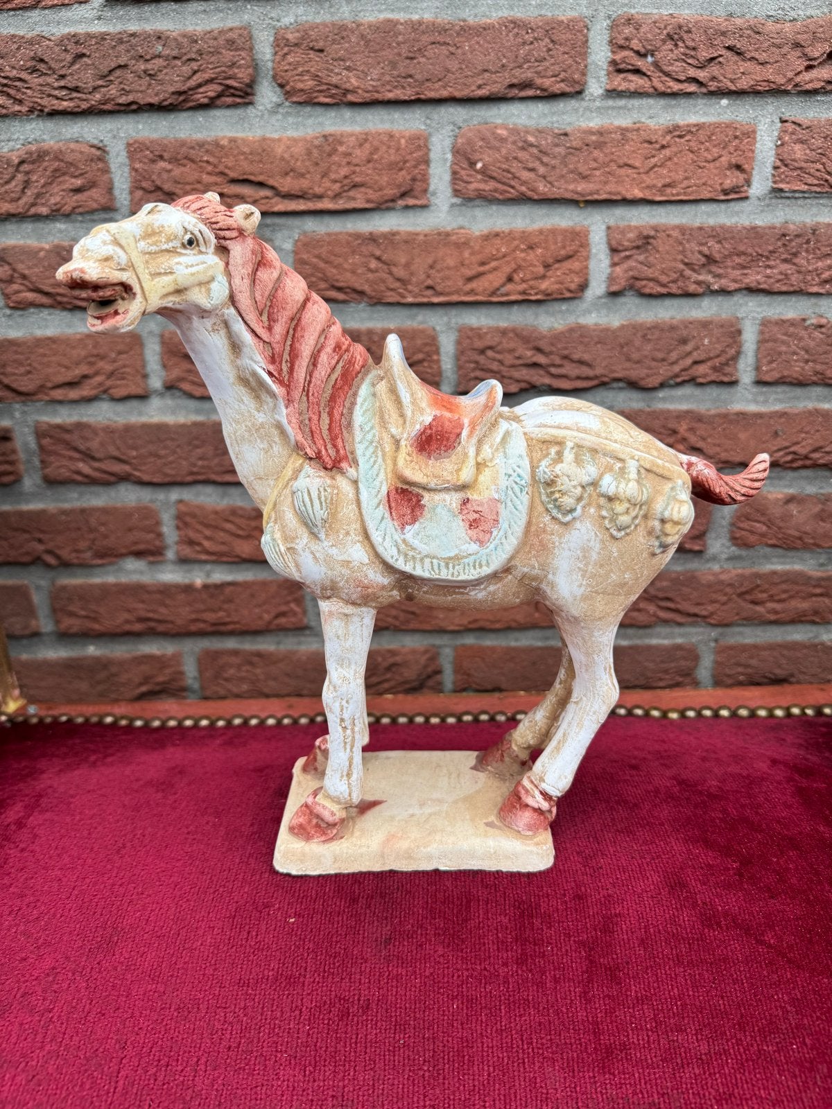Chinees Aardewerk Paard Tang Dynastie Stijl - Nette Staat, Ophalen of Verzenden